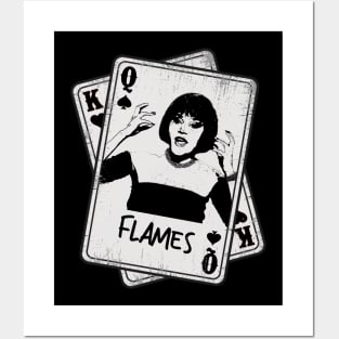 Retro flames clue movie Card Style Posters and Art